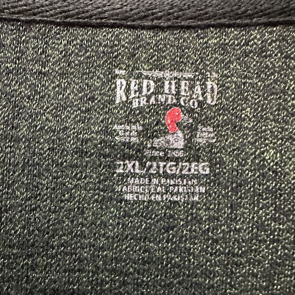 RedHead Men's Green Quarter Zip Pullover Shirt 2XL XXL Outdoors - Picture 4 of 6